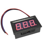 0V-100V 매립형 DC볼트미터 전압 측정 테스터기 레드 HAV2004-1