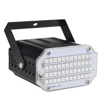 48 RGB LED 스트로브 라이트 W/원격 DJ 디스코 가라오케 플래시 무대 조명(EU), 9x8.5x5.5cm, 알루미늄 합금