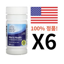 21센츄리(미국) 원 데일리 남성 건강 종합비타민 미네랄100정, 100정, 6개