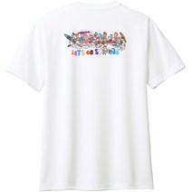 서핑 라이프 레츠고 라운드 기능성 쿨론 반팔티 남자 여자 쿨티셔츠