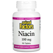네츄럴팩터스 비타민B 나이아신 비타민b군 고함량비타민b 비타민비 100mg 90정