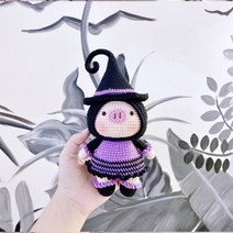 코바늘 인형뜨기 돼지 DIY 취미 할리 토끼 코바늘뜨기 기초 뜨개질, F개