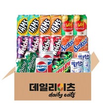 [데일리이츠] 탄산음료 뚱캔 10종 20캔 A세트 (340~355ml), 20개입