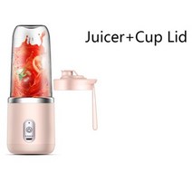 휴대용 블렌더 400ml 전기 Juicer 레몬 오렌지 과일 압착기 무선 Rechargable 21000Rpm 믹서 파란색, [04] Set 3