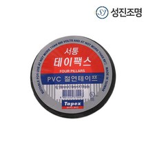 성진조명 서통 PVC 절연 테이프 18yds 전기 전선 다용도 테이프, 서통전기테이프
