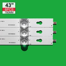 적용 TCL D43A810 U43P6046 led 백라이트 L43P1F 4CLB4308ZM02J TOT_43D2900_3X8_3030C_d6t2d1_4S1PX2 RevV, 한개옵션1, 02 2set