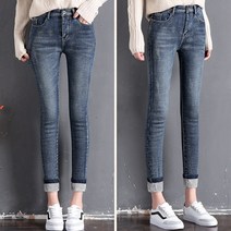 쥬쥬렐라 밍크퍼 융 안감 겨울 데님 청바지