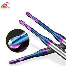 목공기계 공구 재단기 밀링 머신 HRC65 엑스트라 롱 볼 노즈 엔드 밀 1 개 2 플루트 목공 도구 CNC 마무리, 01 HRC65_12 R0.5x8x4x50mm