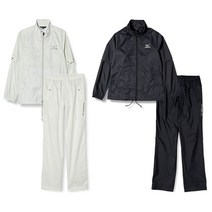 골프 레인슈트 남성골프우비 미즈노 골프 비옷, L, 블랙