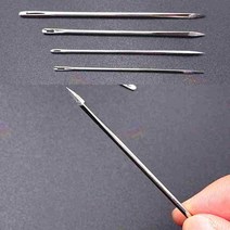 DIY 가죽공예바늘 4종 가죽 바늘 수공예 커브바늘 두꺼운 삼각바늘, 58mm