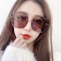 여성 선글라스 여 고급감 한국판 편광 자외선 차단 운전 선글라스 메가테 동그란 얼굴이 날씬해 보인다