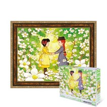 퍼즐피플 빨강머리앤 800 피스 직소퍼즐 모음, 빨강머리앤 너와나 800피스 액자포함(엔틱골드), 800p
