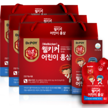 닥터포이 웰키커 어린이 홍삼 키즈 영양제, 3박스, 90개입