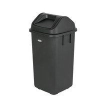 프랑코 퍼블릭 휴지통35L (스윙), 블랙, 1개