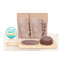 [우연몰] 삼시새참 유기농 흑미누룽지 무첨가 건강한먹거리 바삭 스낵누룽지, 5개