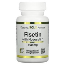 사본 - 캘리포니아골드뉴트리션 Fisetin 피세틴 폴리페놀 100mg 30식물성캡슐, 1개, 기본
