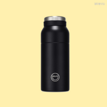할리스 텀블러 블랙 라운드형 텀블러 12oz 350ml 1개, 텀블러+아메리카노 미니 마일드 10개
