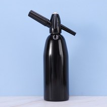 탄산수제조기 탄산수기계 탄산제조기 soda water siphon 1l 알루미늄 co2 sparkle soda maker bar tools, 검은색, 02 Black