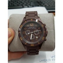 [해외]명품마크제이콥스시계70015421 Marc Jacobs Chronograph Brown Dial Stainless Steel Silicone Bracelet MBM3122