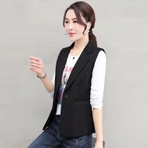 시크한 클래식 상견례 하프 유니폼 조끼 호텔리어 힙한 은행원 아우터 여자여름조끼