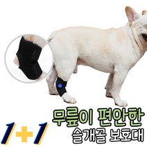 강아지 고양이 슬개골 깁스 탈골 탈구 골절 무릎 관절 보호대 1+1, L, S