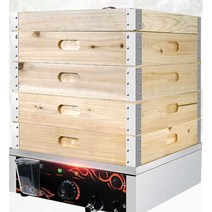 전기 나무찜기 스팀보온 휴게소 보온진열장 4단 나무틀 뚜껑포함 찐만두, 2단 나무 찜통