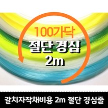 갈치자작채비 목줄18호 20호 22호 24호 26호 2m 약100가닥 절단 경심줄 삶은줄, 24호 약100가닥, 투명