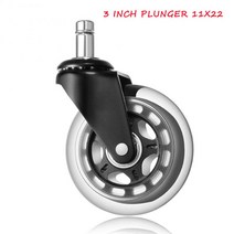 의자바퀴 PC방 캐스터 의자 부속 가구 우레탄 바퀴 교체 1/5PCS 2 5 quot 3 유니버셜 뮤트 휠 사무실 회전 고무 소프트 안전 터 홈 하드웨어, 03 3 inch 1pcs