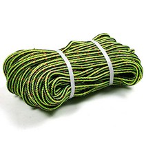 Perantlb 16가닥 Arborist 클라이밍 로프 자외선 차단 및 내후성 더블 브레이드 보트 로프 2.5cm x 45.7cm(1 / 2인치 x 150인치) 블랙 및 그린, 1/2inch