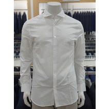 20SS [TNGT] 남성 화이트 면스판 세미와이드칼라 드레스 셔츠 TGSH0E462 WT