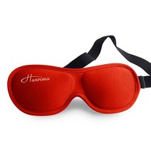 Hunrimu 여성용 남성용 수면 아이 마스크 수면용 아이 커버 여행용 요가 낮잠용 3D 수면 마스크 (블랙), Red