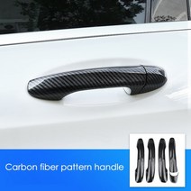 도어 핸들 커버 트림 메르세데스 벤츠용 메르세데스 벤츠 C E GLC GLB A B GLE GLS CLA GLA 클, 01 carbon fiber pattern