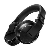 파이어니어 DJ HDJ-X7-K - 50mm 드라이버 5Hz~30kHz 주파수 범위 분리 가능한 케이블 및 캐리 파우치 포함 클로즈 백 원주형 헤드폰 검은색, Black