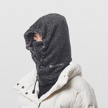 인콘트로 멜란지 후드넥워머, 회색