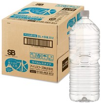 Smart Basic(스마트 베이직) 천연수 라벨리스 2 L ×9개 후지산의 천연수 미네랄 워터