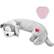 미국직송 Moropaky 하트 비트 장난감 강아지 개 반려견 애견 동물 플러시 애완 반려 불안 완화 행동 수면 보조 상자 개집 훈련 귀여워, [02] 회색