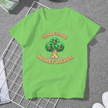 더치커피 메이커 Shake Your Money Maker Bells 스위트 걸즈 여성 티셔츠 Animal Crossing Game Blusas 하, 18 Light Green_08 5XL