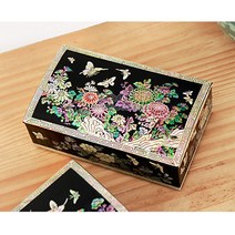 자개명함함[대]국화와나비[흑]