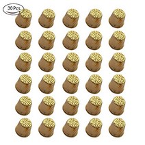 LGEGE 30 PCs Gold Toned Vintage DIY Crafts Metal Sewing Thimbles Finger Thimble Protector Shield nul, 1, LGEGE 30 PCs Gold Toned Vintag