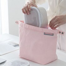 1상2템 보온보냉 도시락가방, 핑크