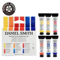 아메리칸 DANIELSMITH 다니엘 스미스 수채화 물감 세트 DS6 칼라 베이스 칼라 5 ml미네랄 칼라, 6가지색상5ML기본색상