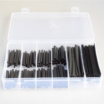 열수축튜브 수축 와이어 케이블 절연 전선 정리 슬리브 세트 블랙 127PCS