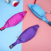 남성용 런닝 작업용 방수 휴대폰 스포츠 허리 가방 힙색, 검정+파랑