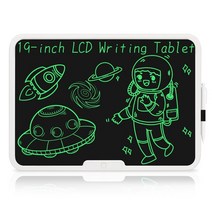 전자칠판 드로잉패드 19 인치 대형 LCD 그리기 태블릿 그림 쓰기 보드 메모 전자 비즈니스 광고 사무실 및, 02 19 Single White
