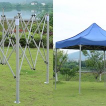 요비월드 대형 캐노피 천막 250X250CM 블루 행사천막 그늘막쉐이드 행사장천막