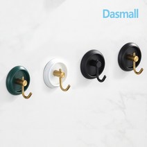 다스몰 인테리어 벽걸이 접착 후크, 올블랙 3개입