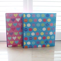 흑대지 30매 양장 앨범 바인더 핑크빅드림, 단품