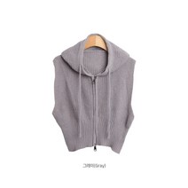 래피의류 후드조끼집업 데일리룩 양집업 니트 오픈 베스트 조끼