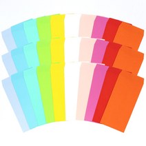 마음담아 다용도 컬러 봉투 40장 3세트, 10가지 색상 (120p)