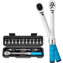 자전거토크렌치 14 인치 드라이브 클릭 토크 렌치 세트 2-24nm 조정 가능한 토크 자전거 수리 도구 도로 산악 자전거 용 유지 보수 키트